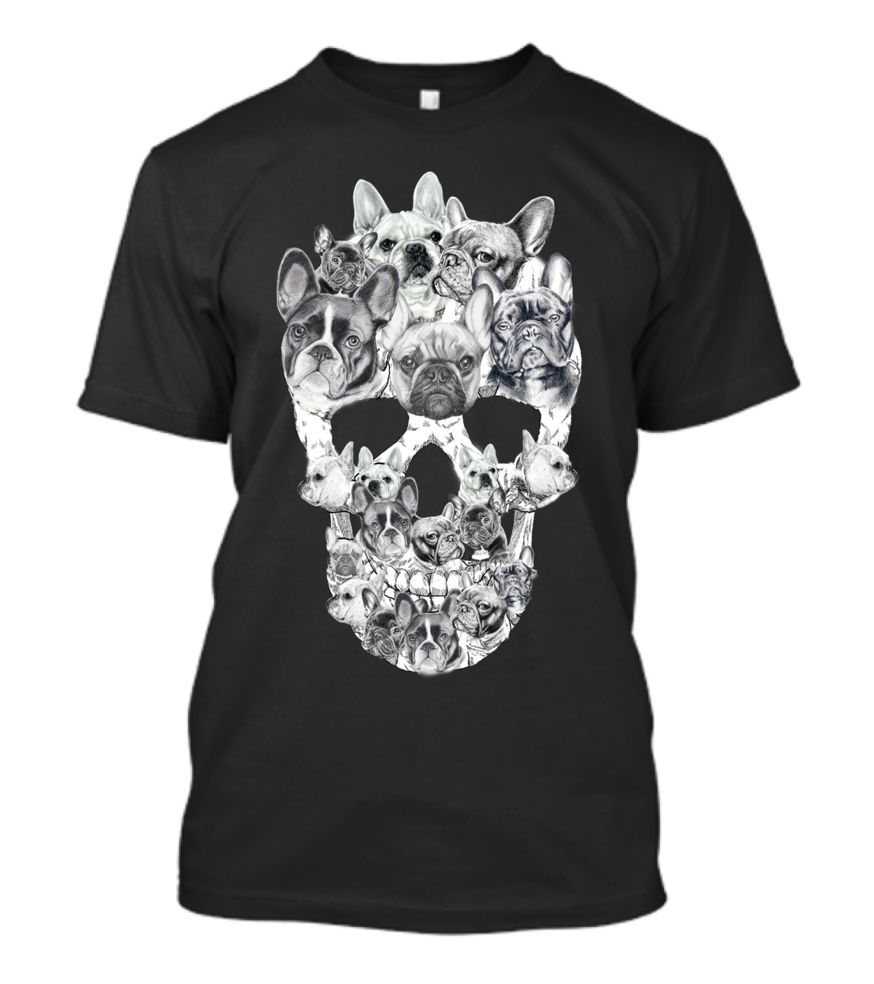 French Bulldogs Skull T-Shirt
