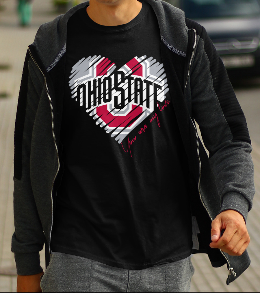 Ohio State Buckeyes You Are My Love Heart T-Shirt