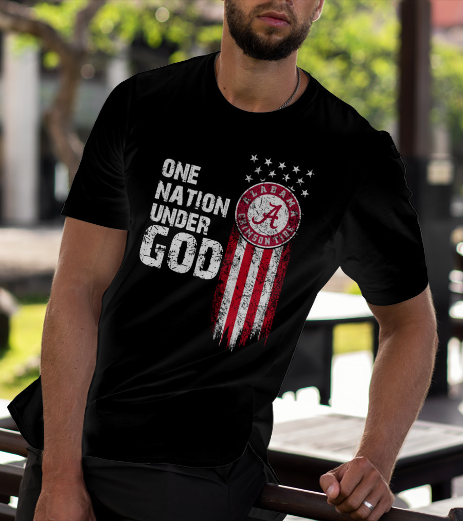 Alabama Crimson Tide One Nation Under God T-Shirt