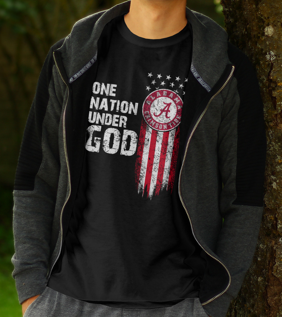 Alabama Crimson Tide One Nation Under God T-Shirt