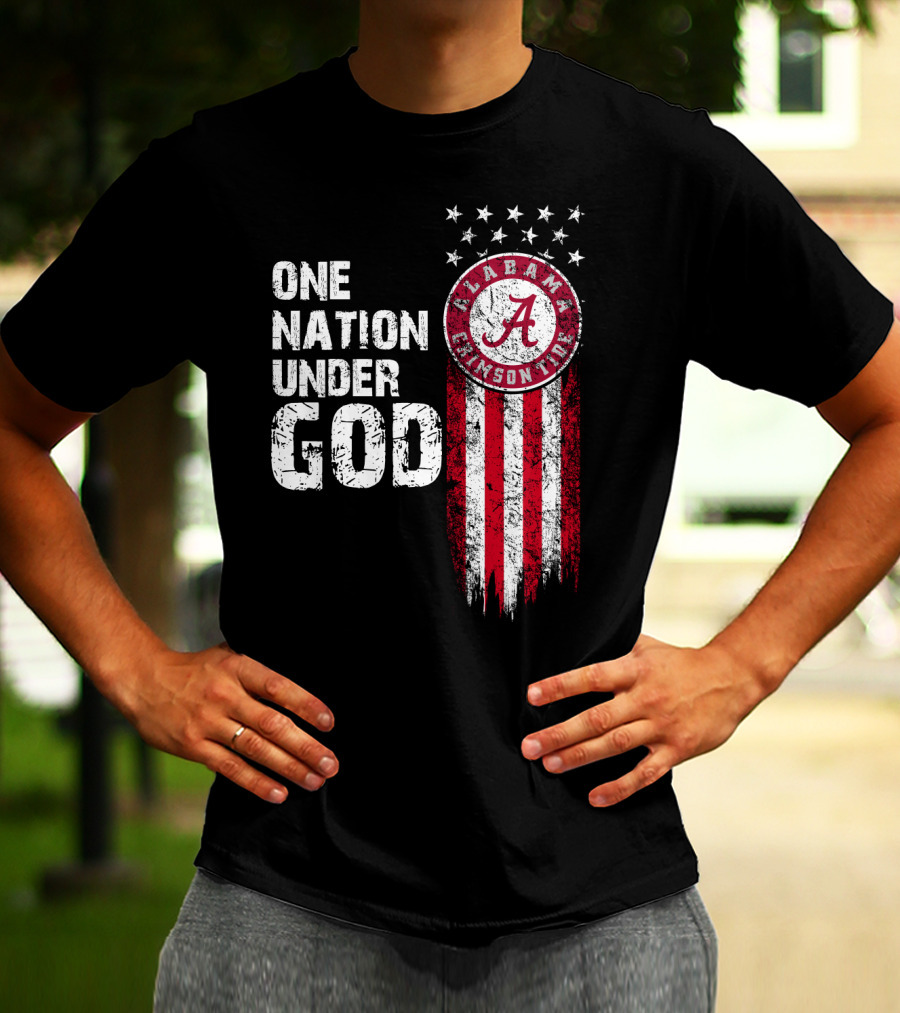 Alabama Crimson Tide One Nation Under God T-Shirt