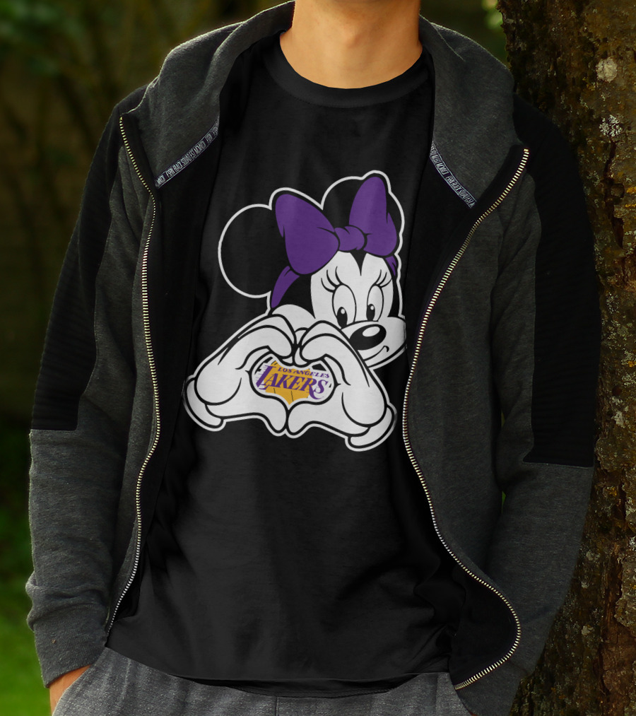 Minnie Mouse Los Angeles Lakers Fan T-Shirt
