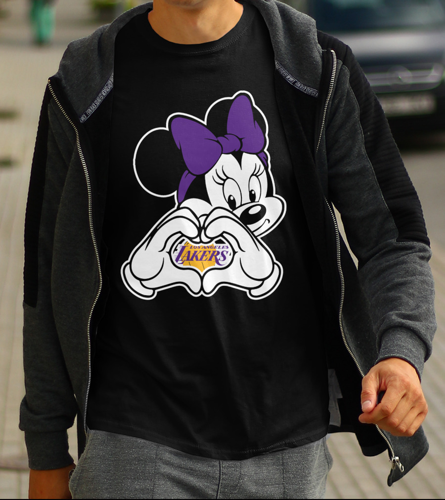 Minnie Mouse Los Angeles Lakers Fan T-Shirt