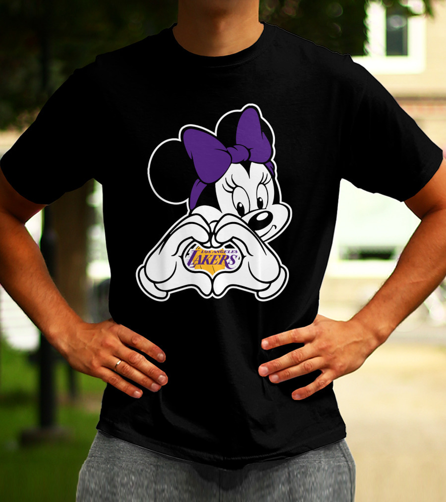 Minnie Mouse Los Angeles Lakers Fan T-Shirt
