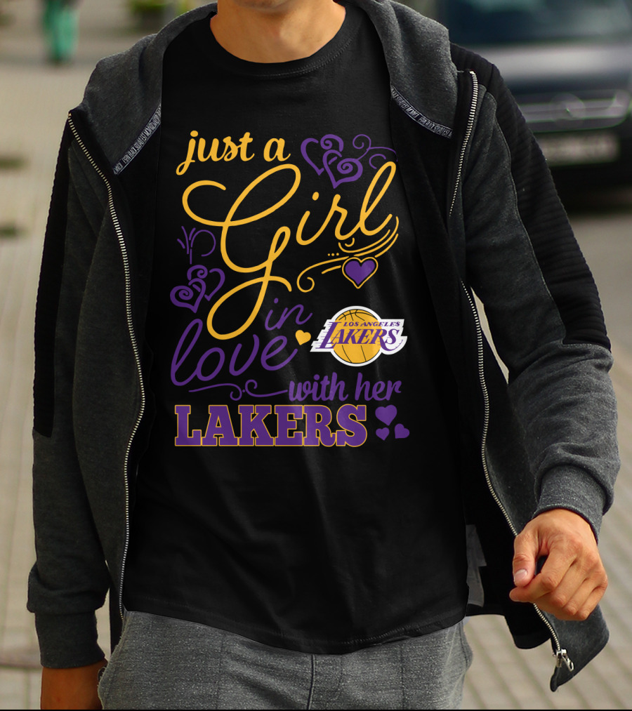 Just A Girl In Love With Her Los Angeles Lakers T-Shirt