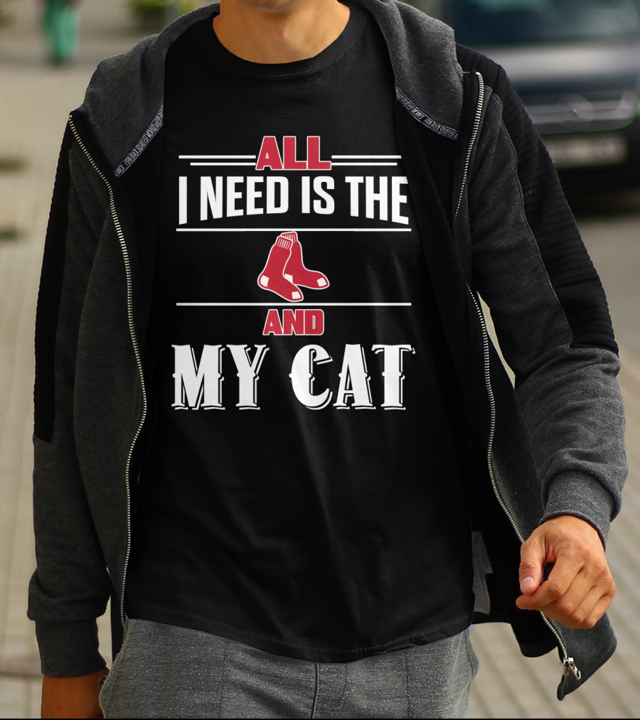 All I Need Is The Boston Red Sox And My Cat T-Shirt