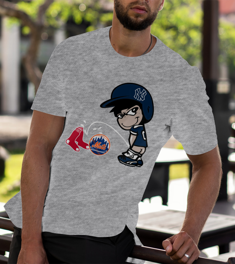 New York Yankees Vs Red Sox Mets Rivalry T-Shirt