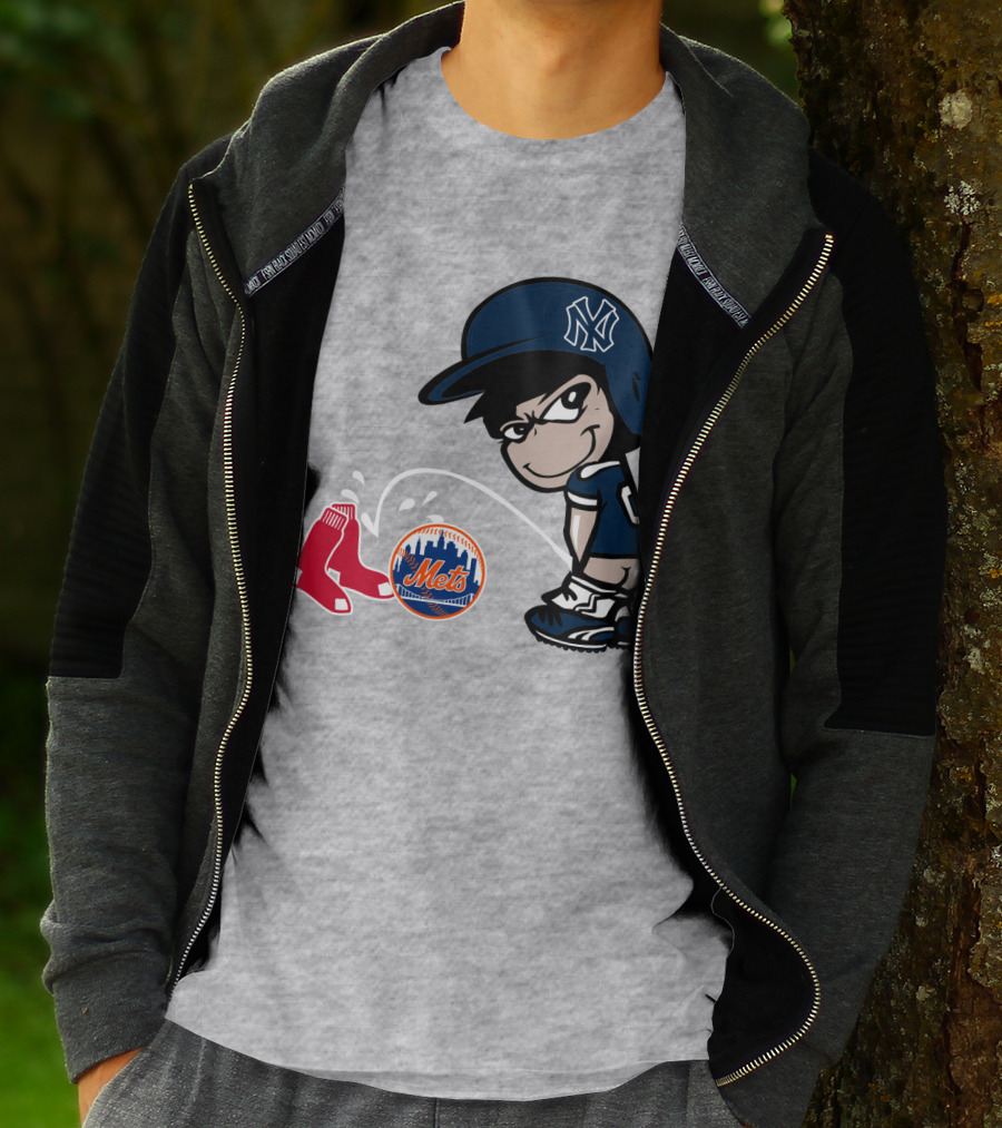 New York Yankees Vs Red Sox Mets Rivalry T-Shirt
