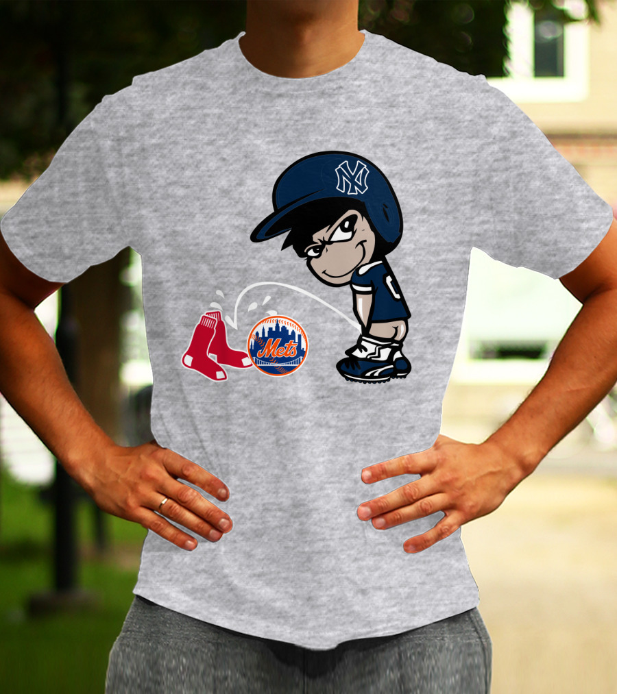 New York Yankees Vs Red Sox Mets Rivalry T-Shirt