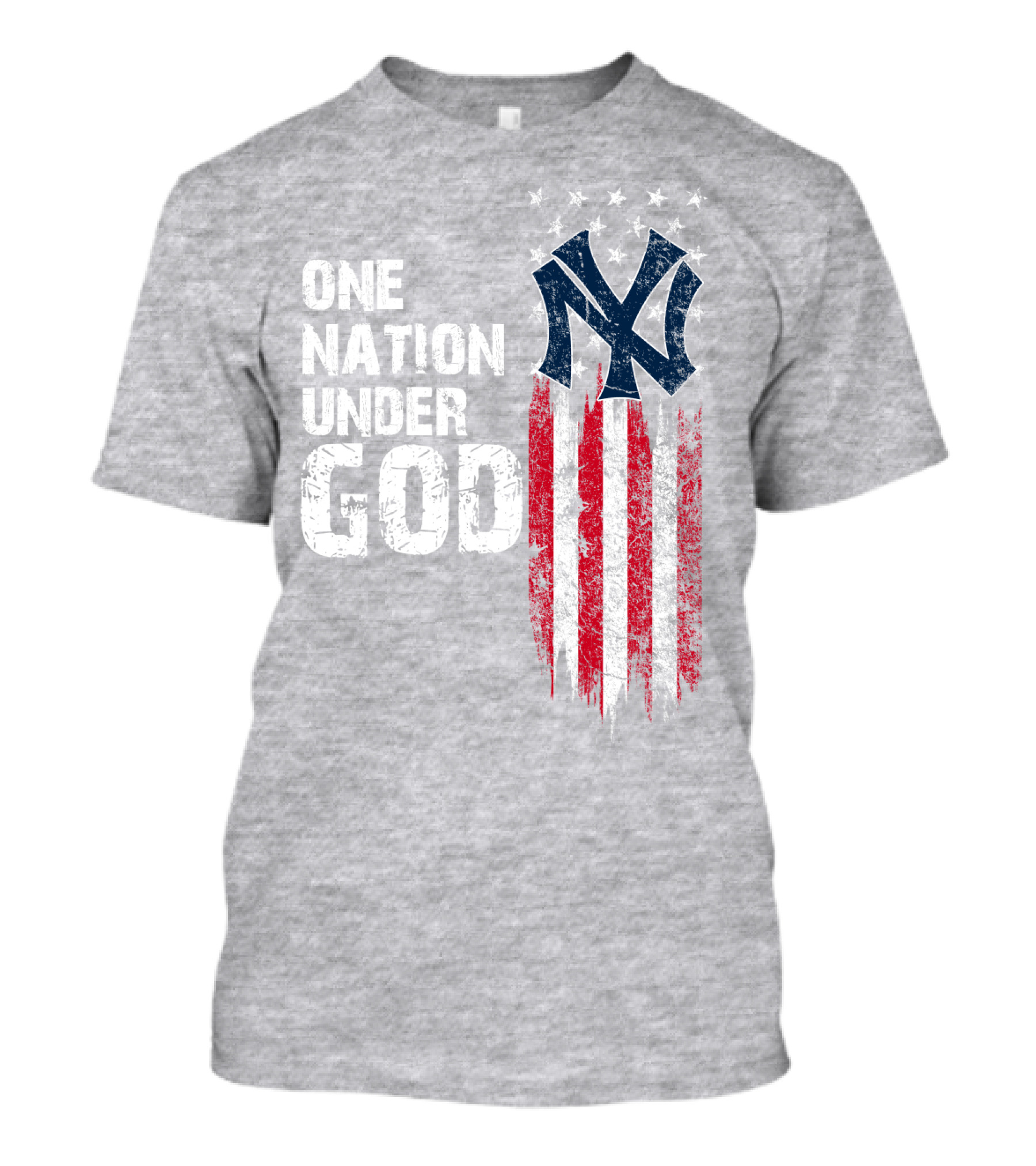 Ny Yankees One Nation Under God American Flag T-Shirt