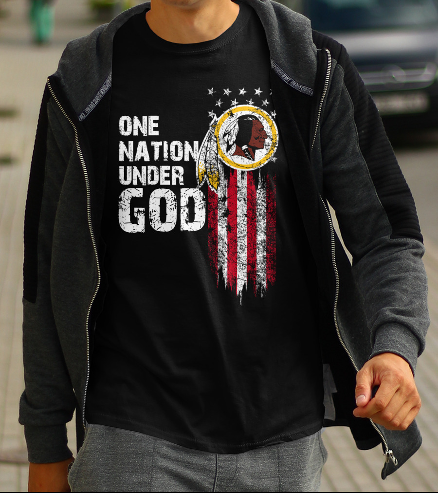 One Nation Under God Washington Redskins T-Shirt
