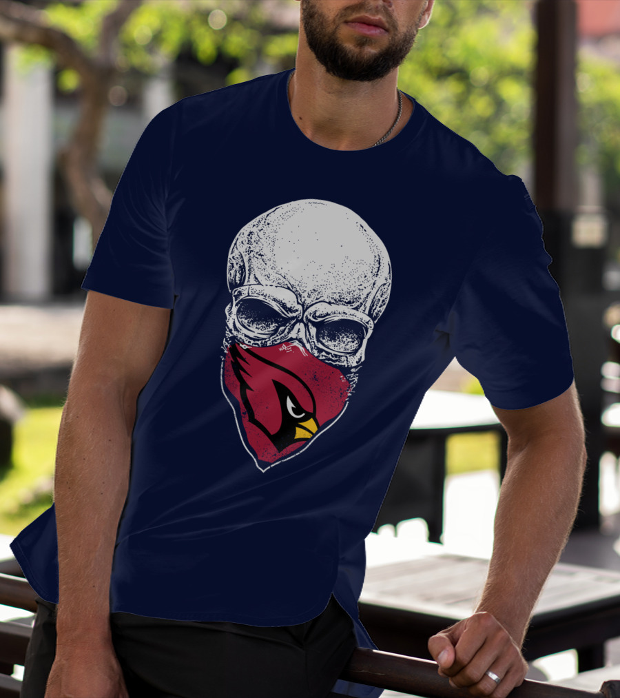 Cardinals Fans Skull Bandana T-Shirt