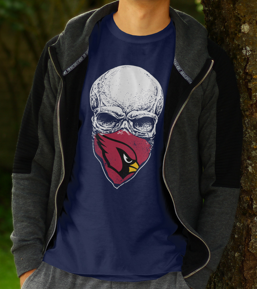 Cardinals Fans Skull Bandana T-Shirt