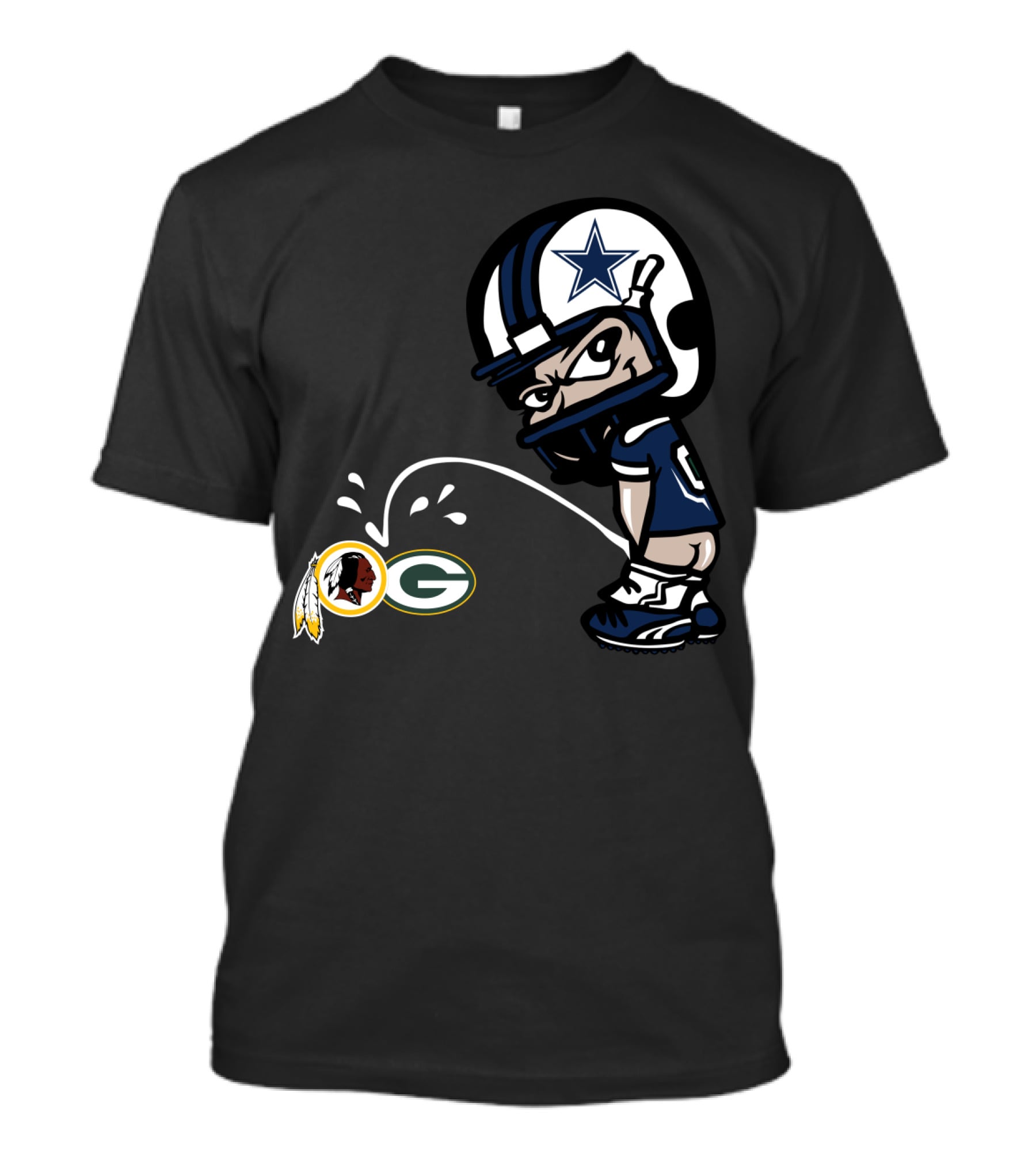 Cowboys Nation Rivalry Symbols Football Humor T-Shirt