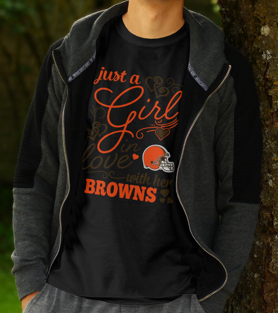 Just A Girl In Love With Her Browns T-Shirt