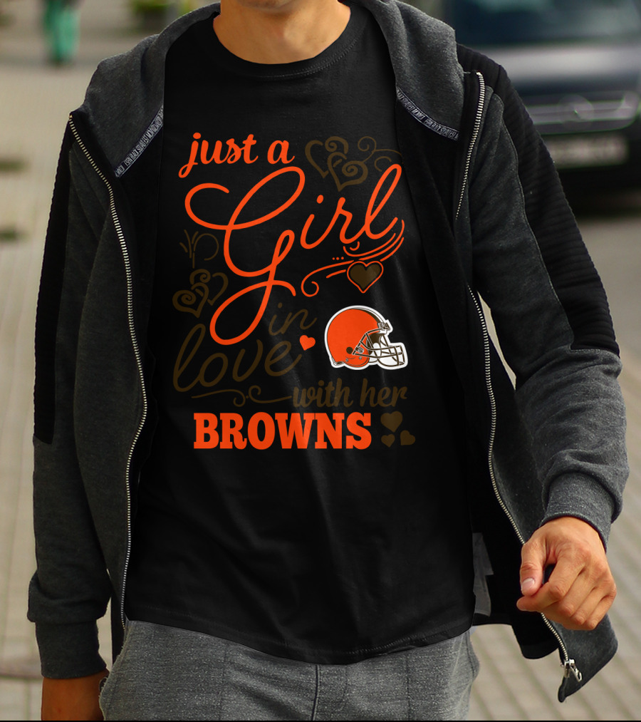 Just A Girl In Love With Her Browns T-Shirt