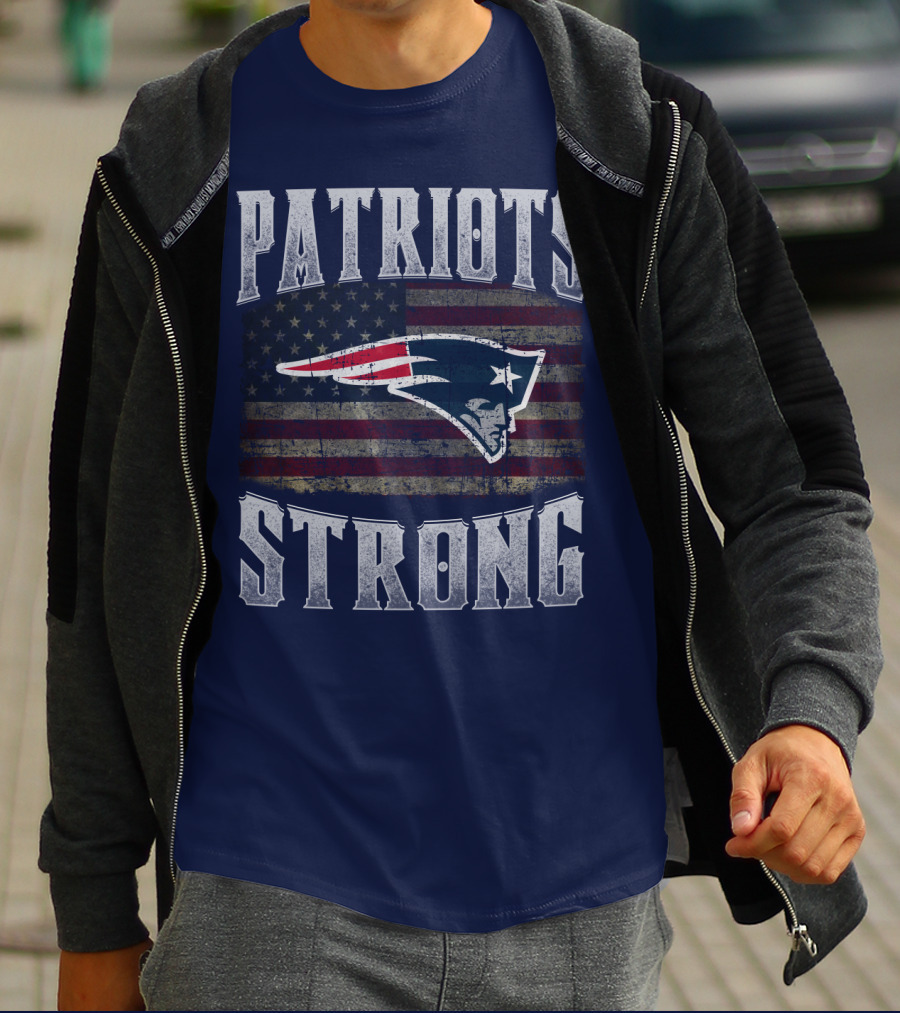 Patriots Strong Flag New England Patriots T-Shirt