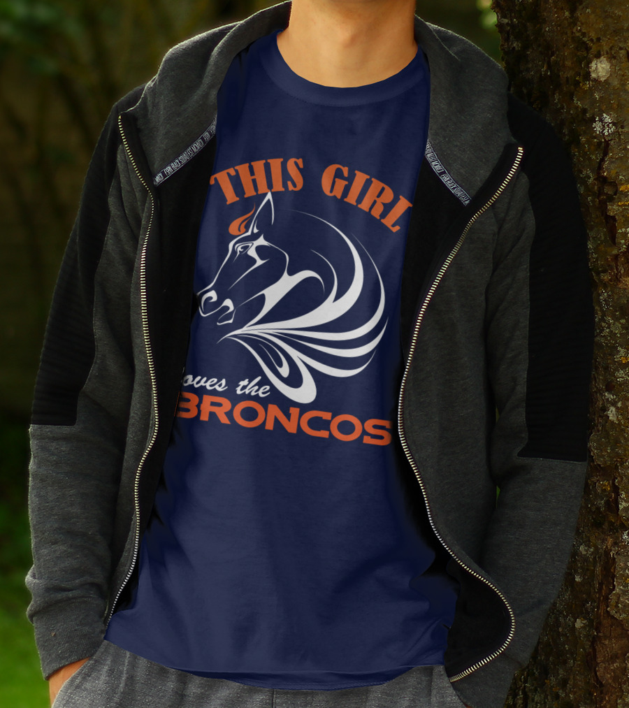 This Girl Loves The Broncos Denver Broncos T-Shirt