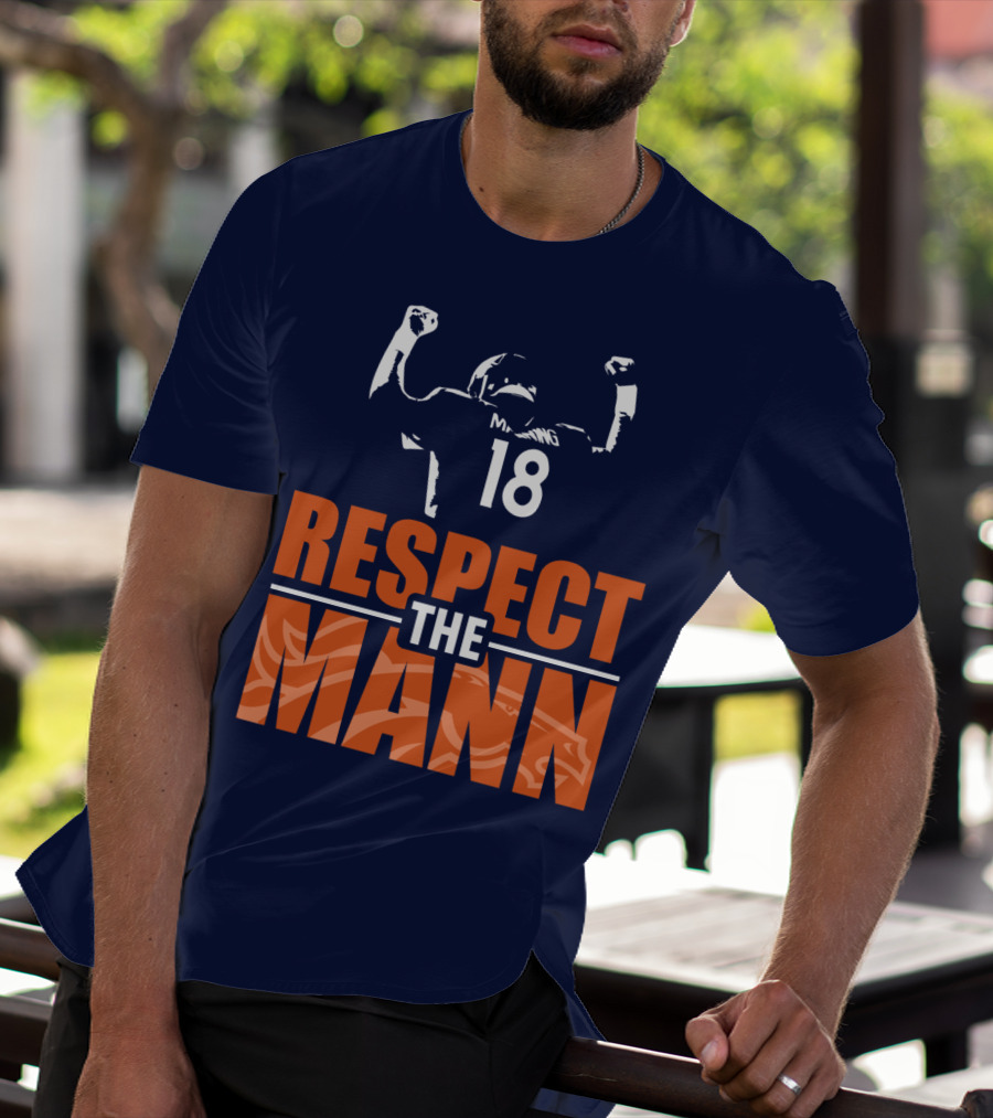 Manning Respect The Mann 18 Denver Broncos T-Shirt