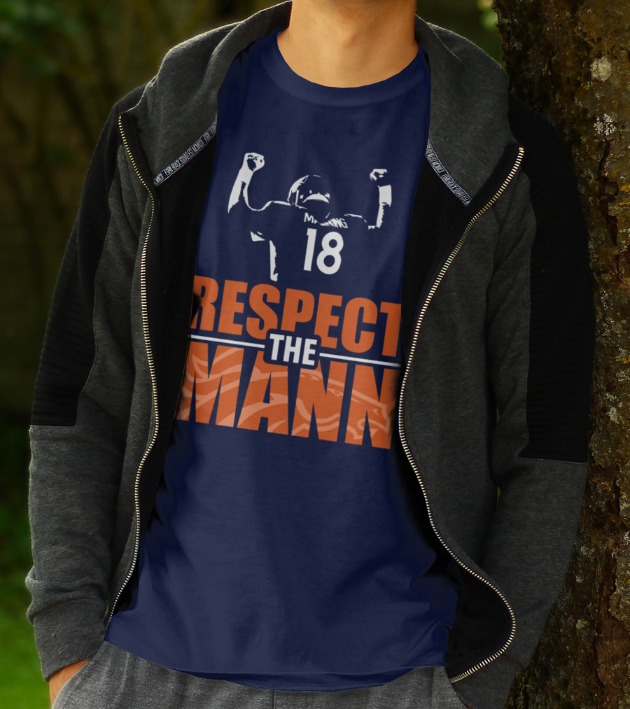 Manning Respect The Mann 18 Denver Broncos T-Shirt