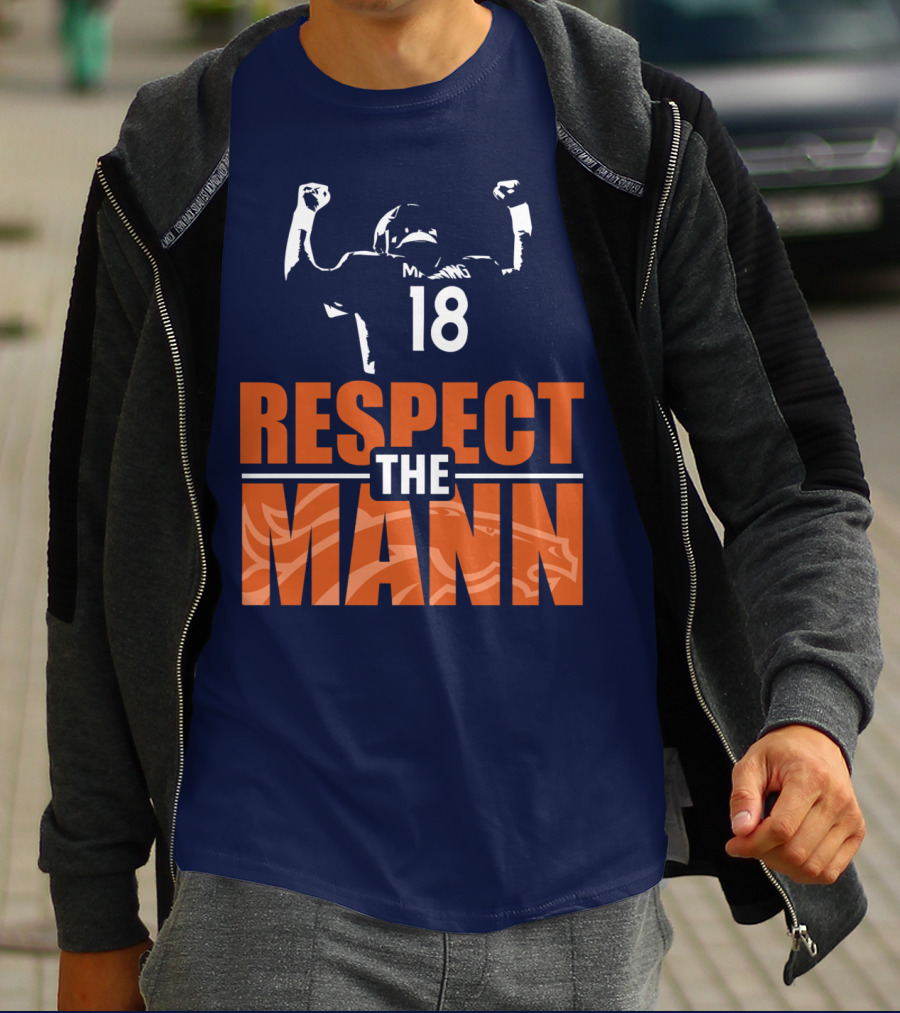 Manning Respect The Mann 18 Denver Broncos T-Shirt