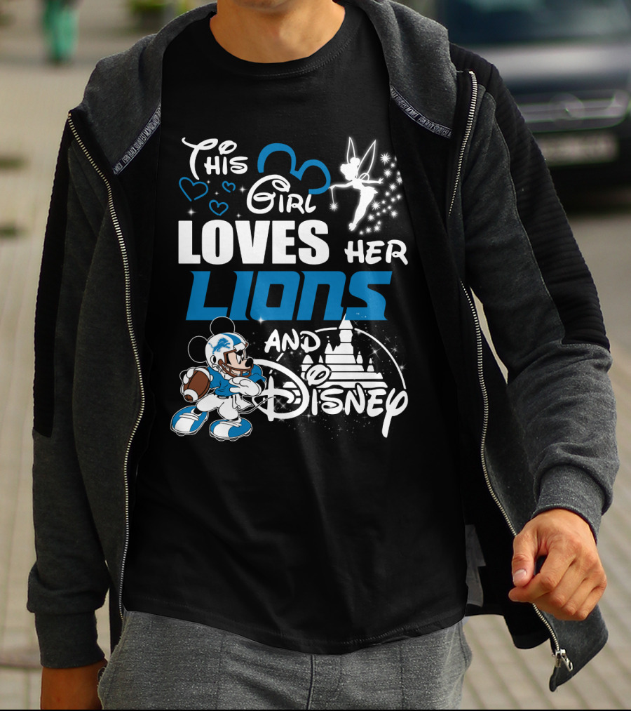 This Girl Loves Her Lions And Disney T-Shirt