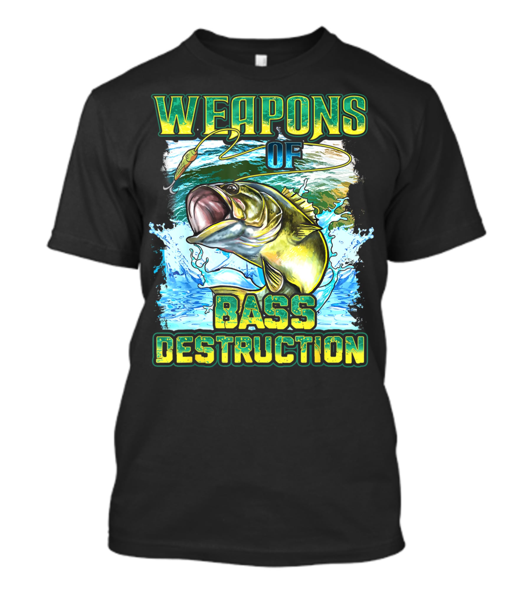 Weapons Of Bass Destruction Fisherman Bass Fishing T-Shirt