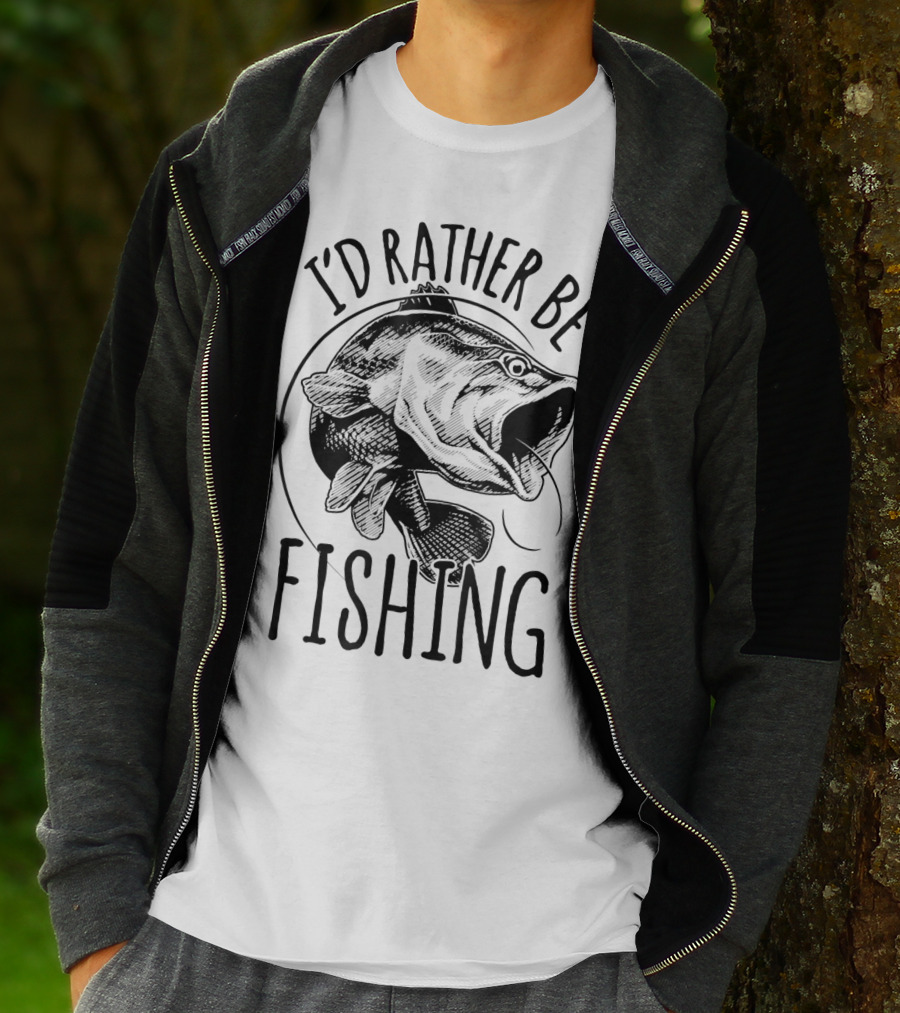 I'd Rather Be Fishing Bass T-Shirt