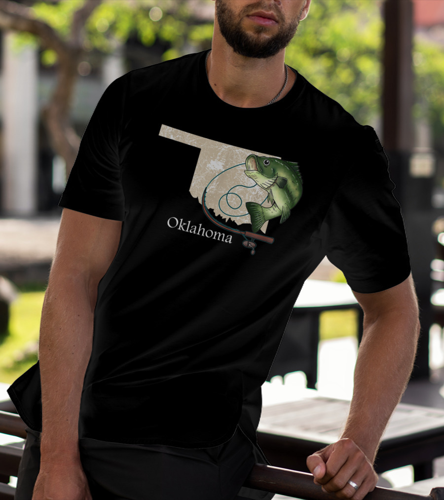 Oklahoma Fishing Fisherman Funny Fish Gear T-Shirt