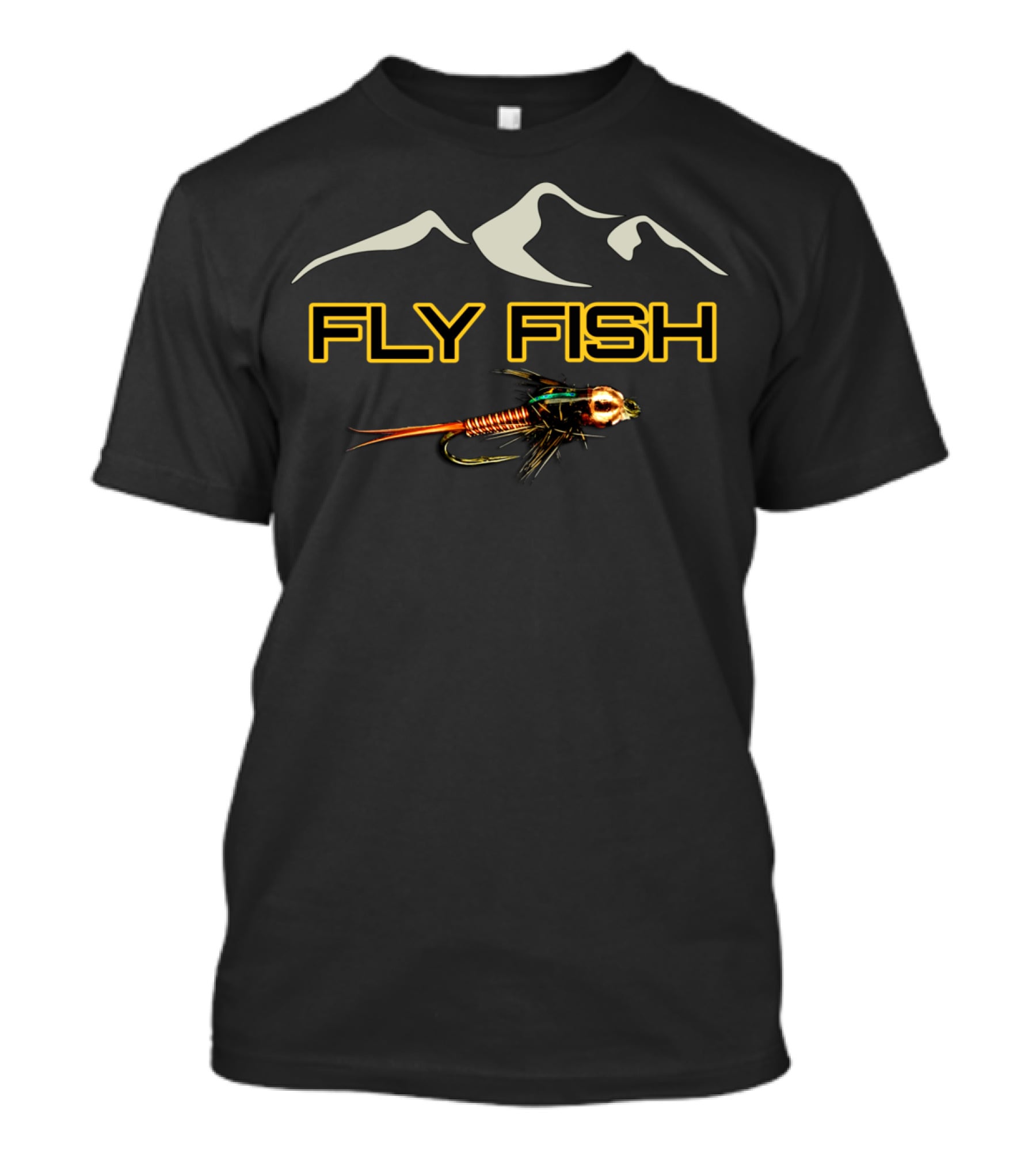 Fly Fish Caddis Nymph Outdoor Adventure T-Shirt