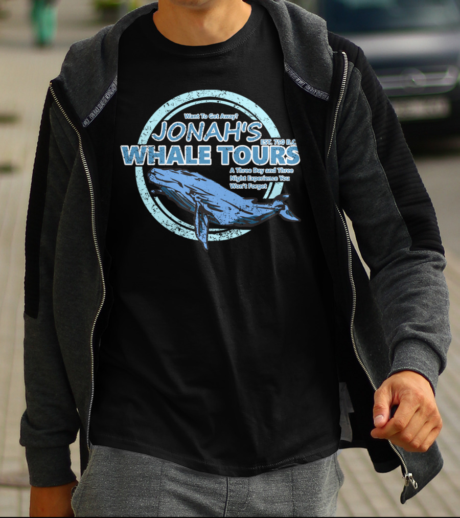 JONAH'S Whale Tours: A Three Day And Three Night Experience You Won't Forget EST. 750 B.C T-Shirt