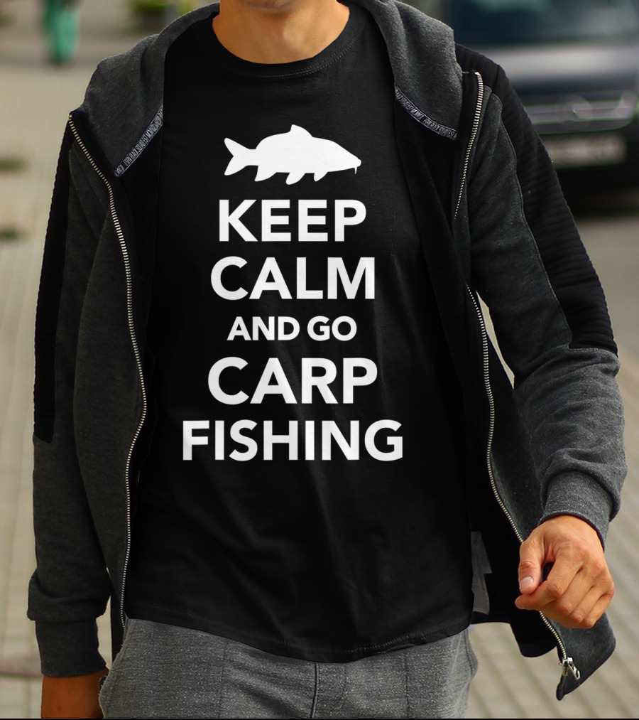 Keep Calm And Go Carp Fishing Fish T-Shirt