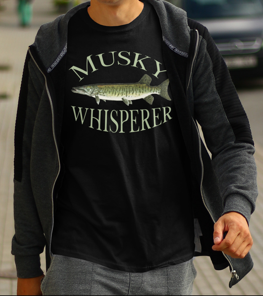 Musky Whisperer Muskellunge Fish Angler T-Shirt