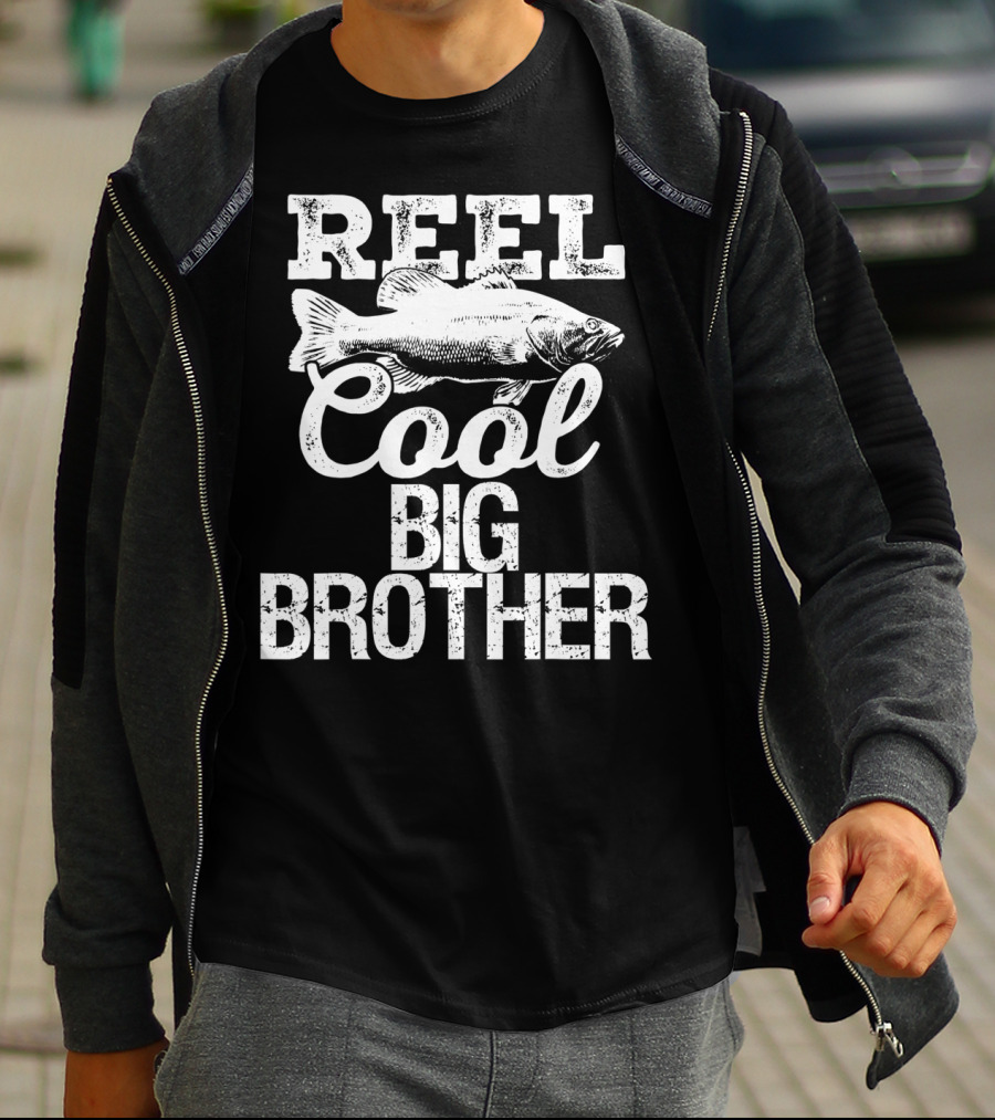 Reel Cool Big Brother Fishing Outdoor Angler Iconic T-Shirt