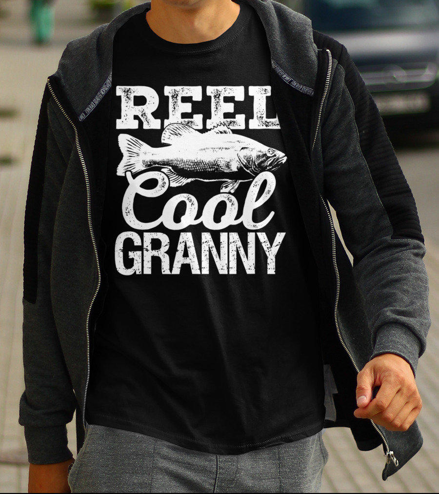 Reel Cool Granny Fishing Outdoor Angler Catch T-Shirt