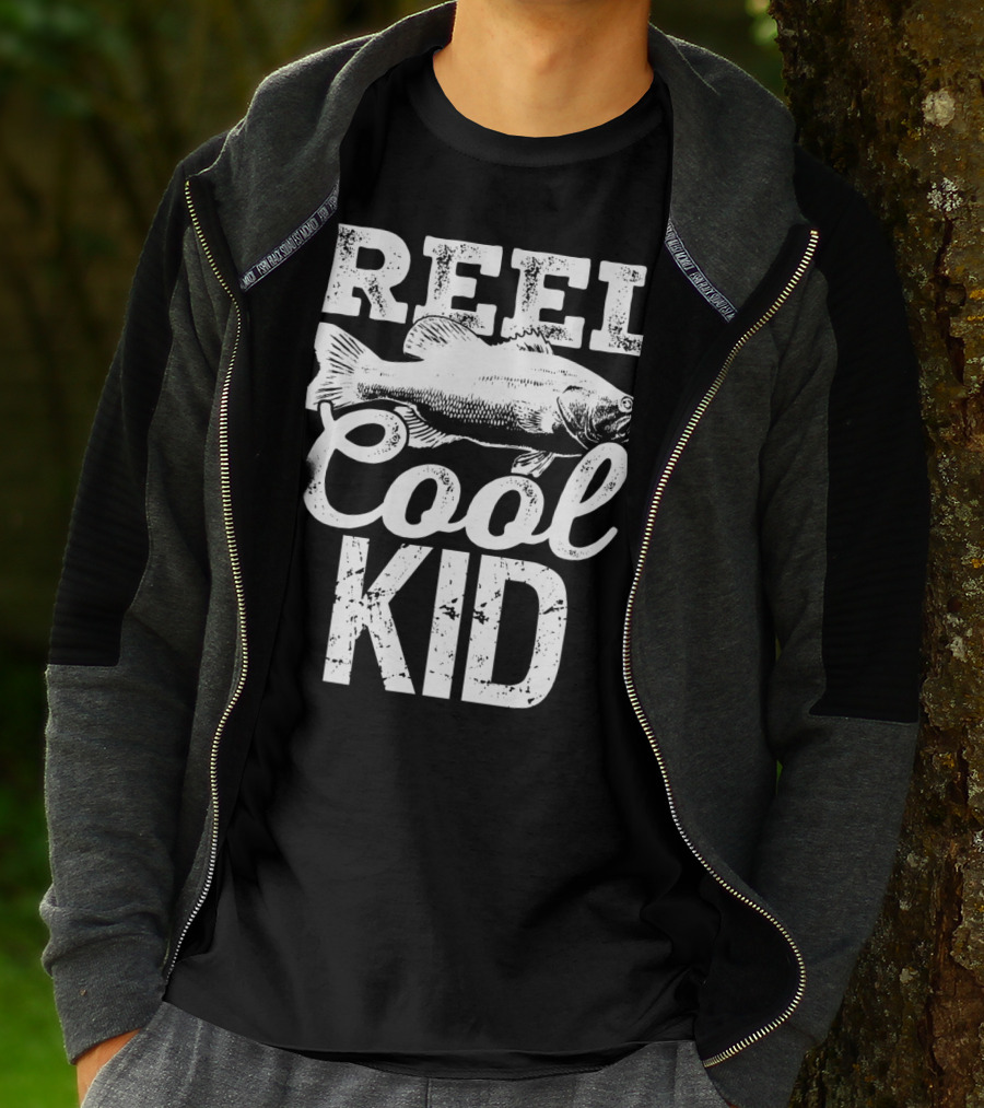 Reel Cool Kid Fishing Outdoor Angler T-Shirt