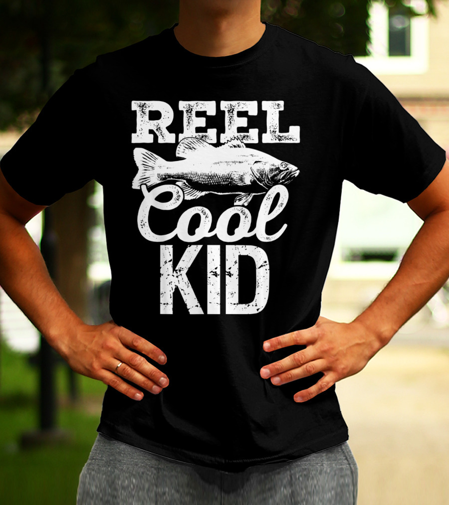 Reel Cool Kid Fishing Outdoor Angler T-Shirt