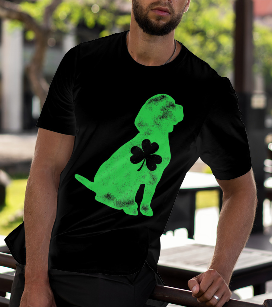 Beagle St Patricks Day Shamrock T-Shirt