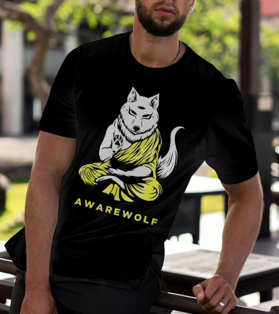 AWAREWOLF Best Yoga And Werewolf Lover T-Shirt