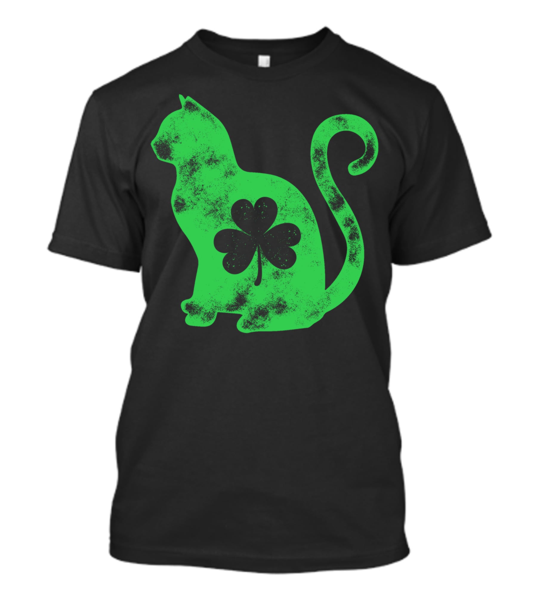 Cat Shamrock St Patricks Day Happy Cattys Women T-Shirt
