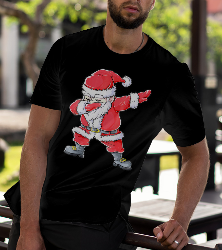 Christmas Santa Dabbing Kids Girls T-Shirt