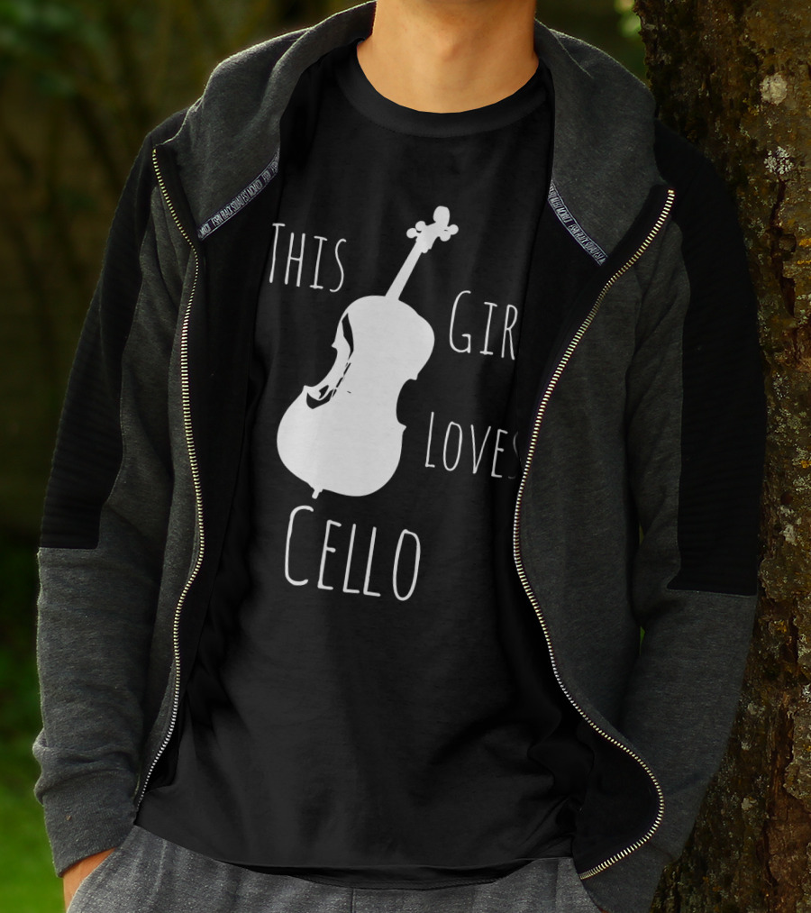 This Girl Loves Cello Fun Cute Girls Clothing T-Shirt