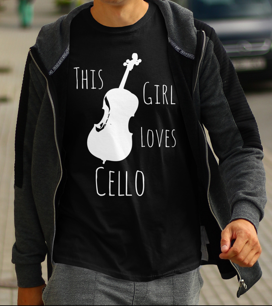 This Girl Loves Cello Fun Cute Girls Clothing T-Shirt