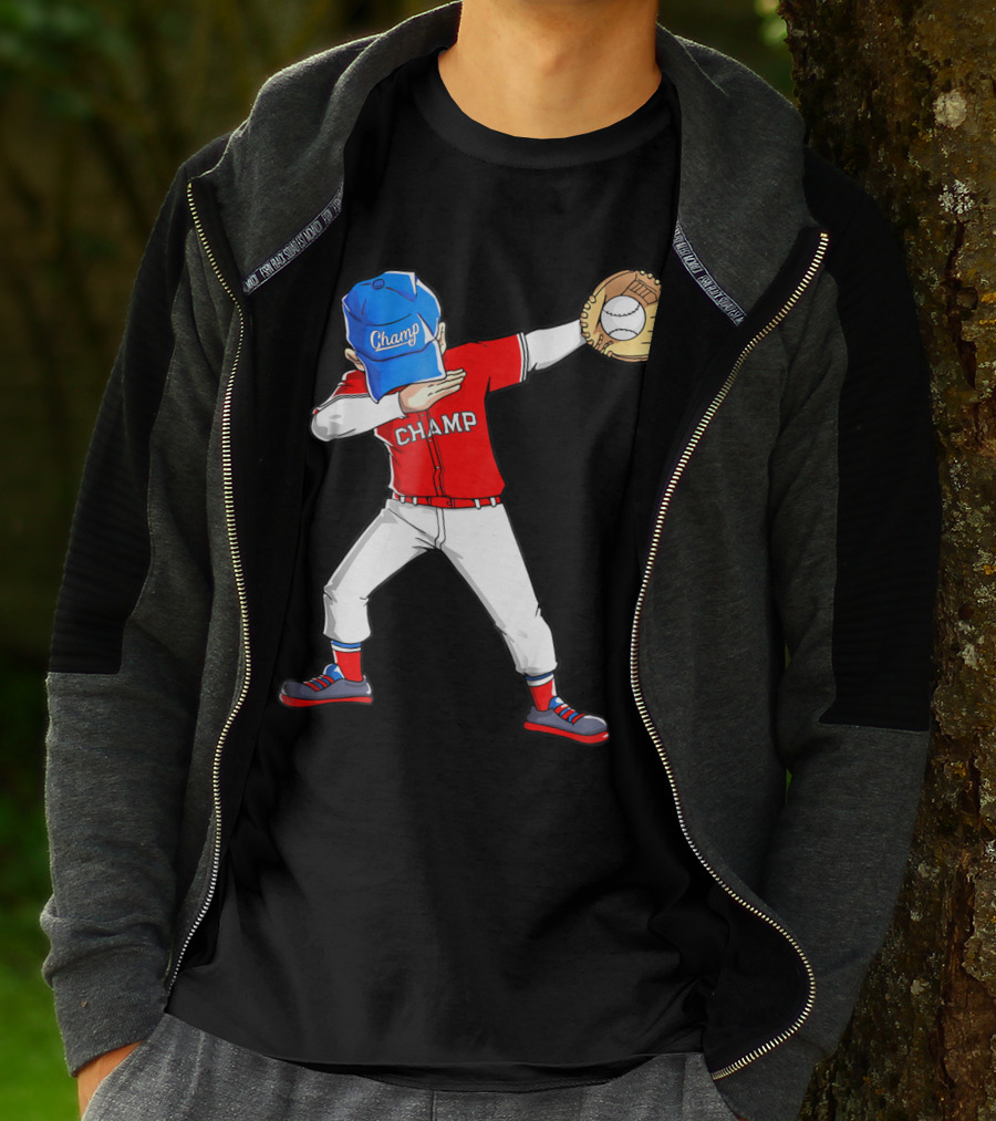 Champ Dabbing Baseball Dab Dance T-Shirt