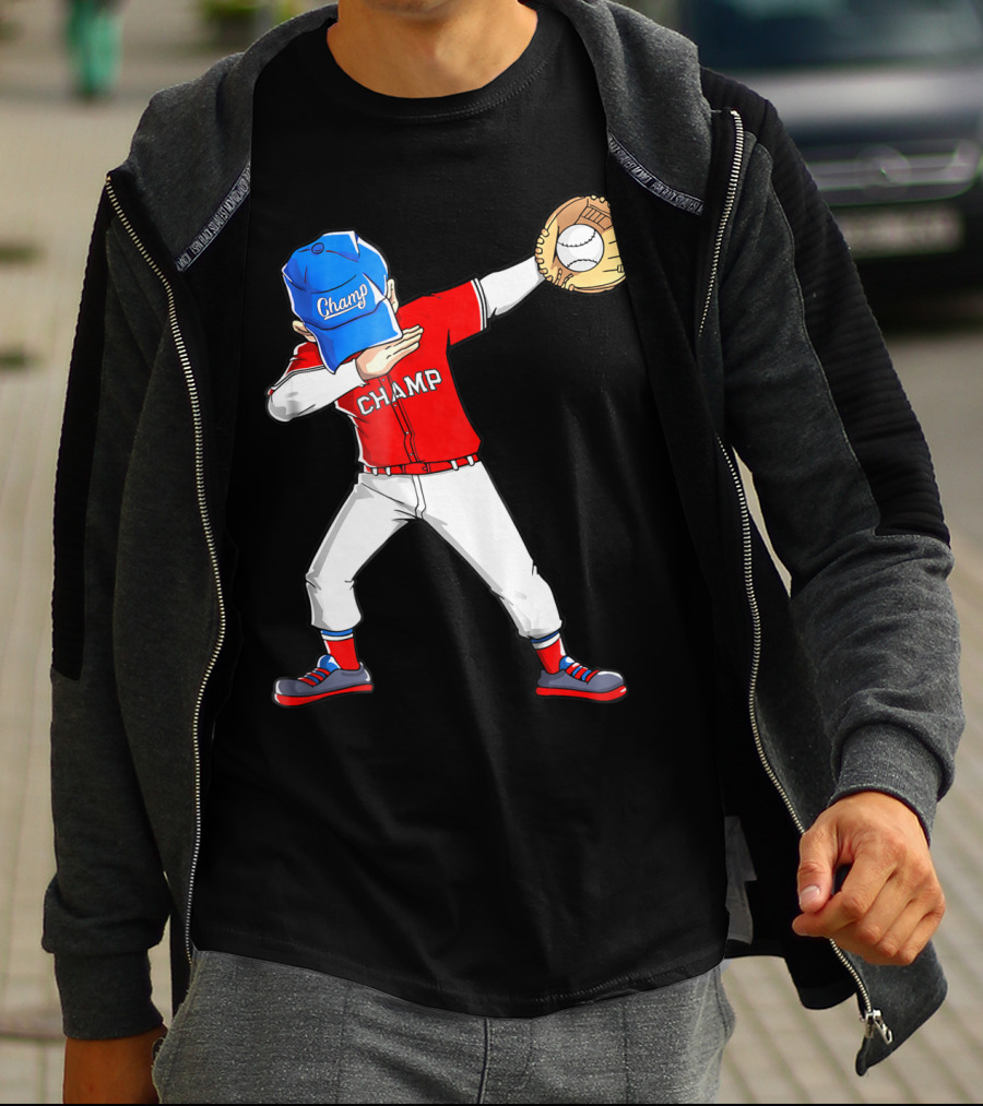 Champ Dabbing Baseball Dab Dance T-Shirt