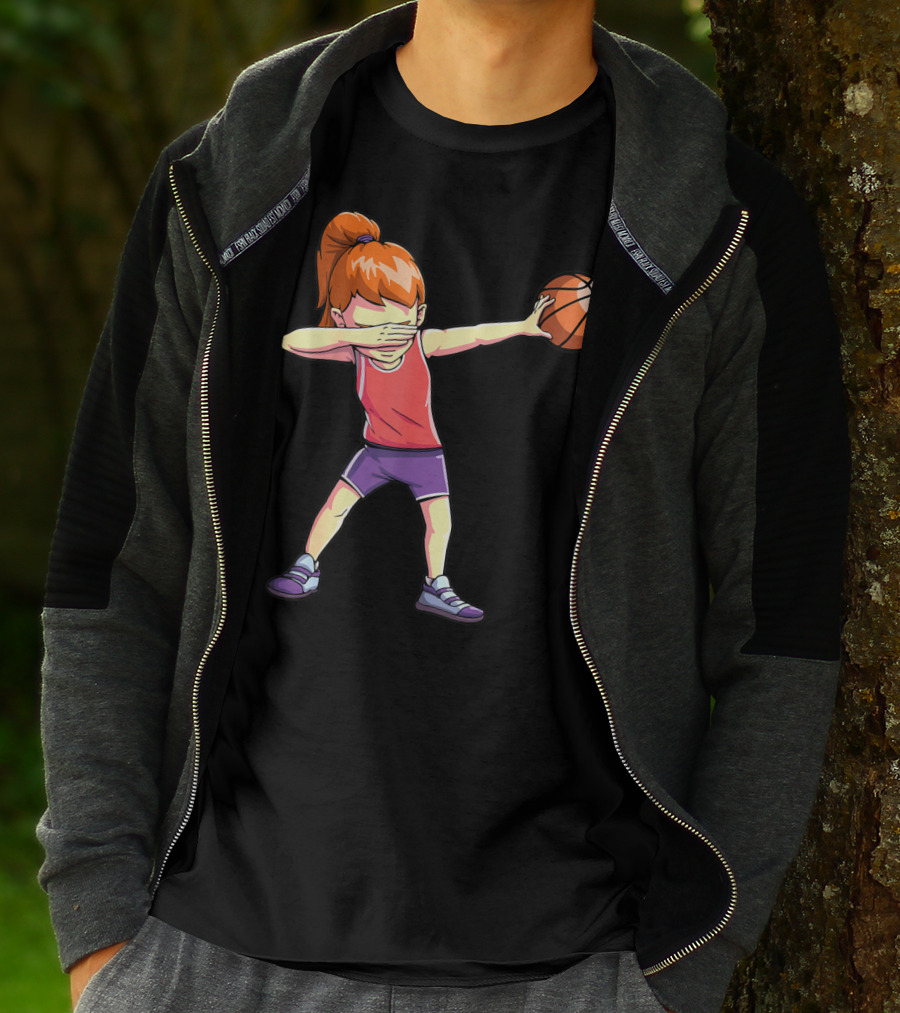 Dabbing Basketball Girl Dab Dance Pose T-Shirt