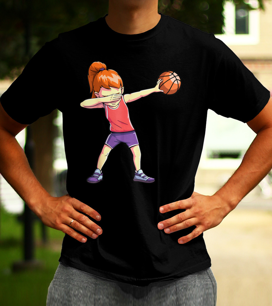 Dabbing Basketball Girl Dab Dance Pose T-Shirt