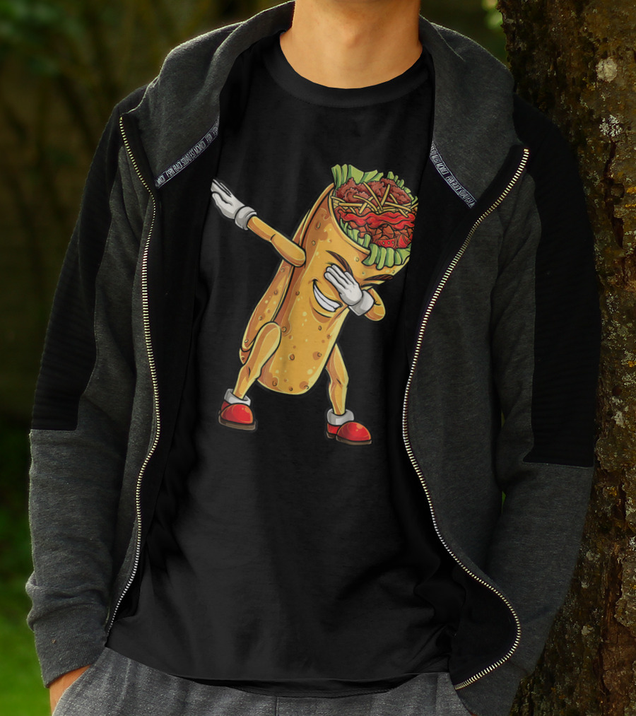 Dabbing Burrito Celebration Cinco De Mayo T-Shirt