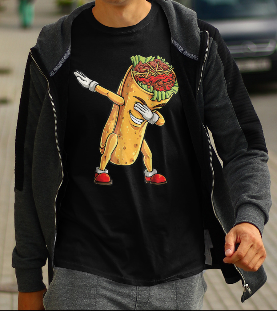 Dabbing Burrito Celebration Cinco De Mayo T-Shirt