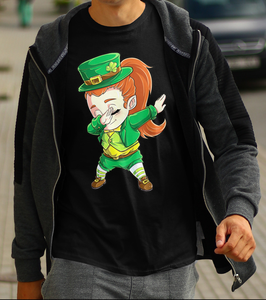 Dabbing Leprechaun St. Patrick's Day Animation T-Shirt